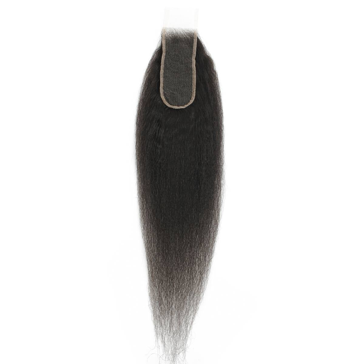 Kinky Straight 2x6 HD Lace 100% Human Hair Closure - Private Label