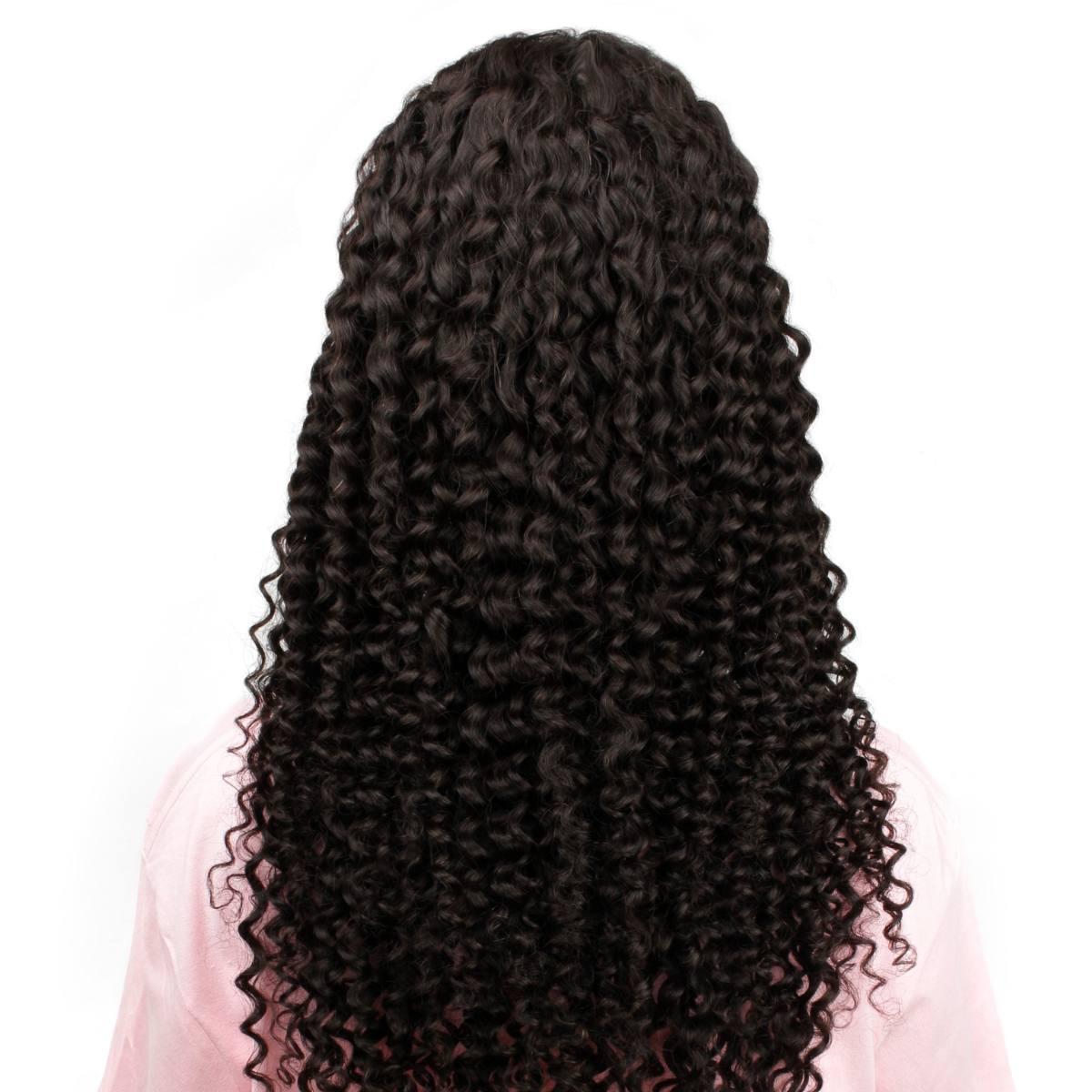 Deep Curly 2x6 HD Lace Closure 100% Human Hair Glueless Wig - Private Label