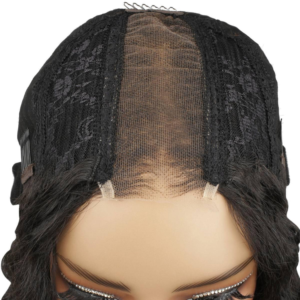 Beach Wave 2x6 HD Lace Closure 100% Human Hair Glueless Wig - Private Label