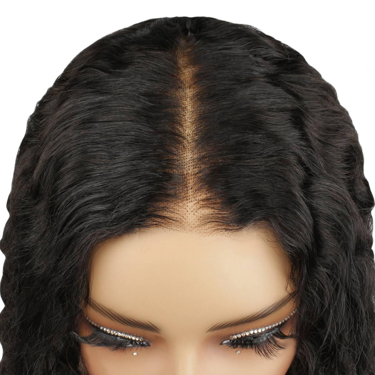 Beach Wave 2x6 HD Lace Closure 100% Human Hair Glueless Wig - Private Label