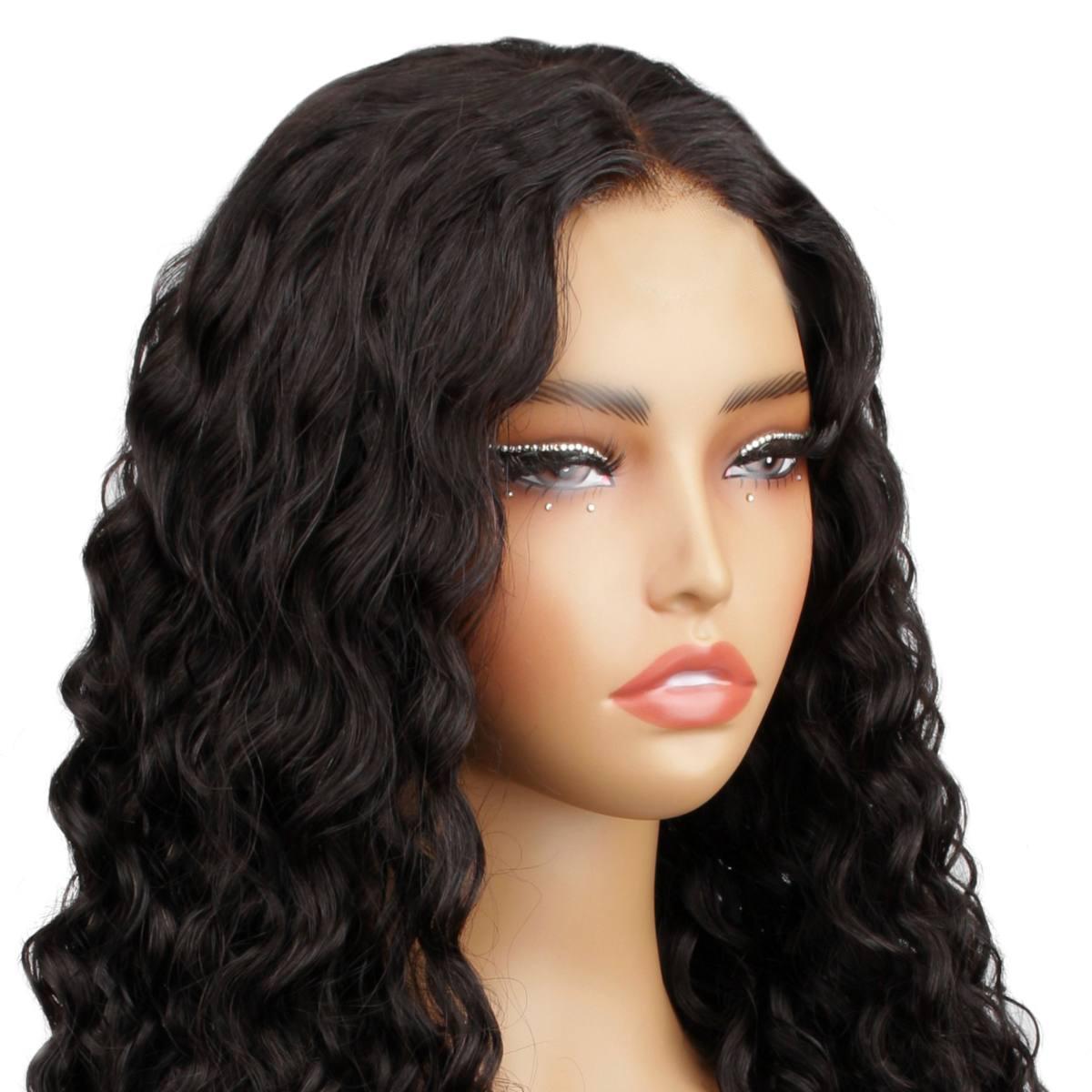 Beach Wave 2x6 HD Lace Closure 100% Human Hair Glueless Wig - Private Label