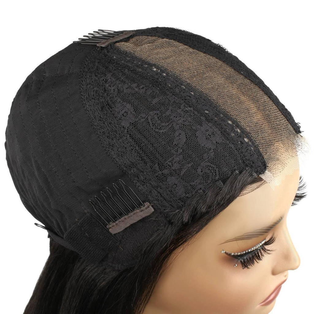 Yaki Straight 2x6 HD Lace Closure 100% Human Hair Glueless Wig - Private Label