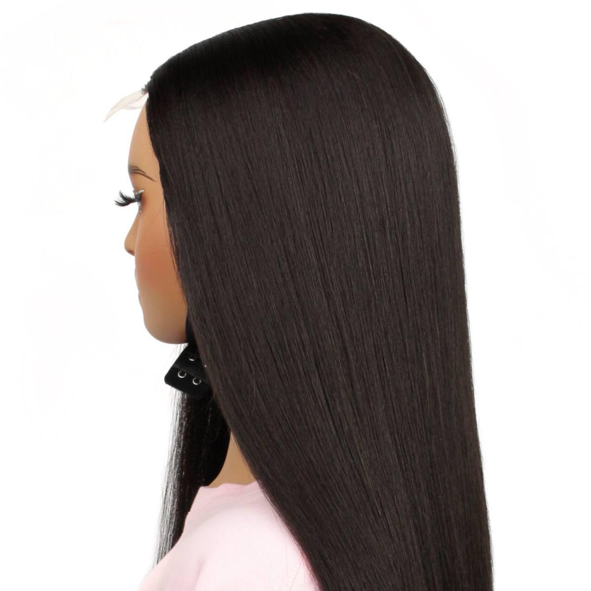Yaki Straight 2x6 HD Lace Closure 100% Human Hair Glueless Wig - Private Label