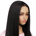 Yaki Straight 2x6 HD Lace Closure 100% Human Hair Glueless Wig - Private Label