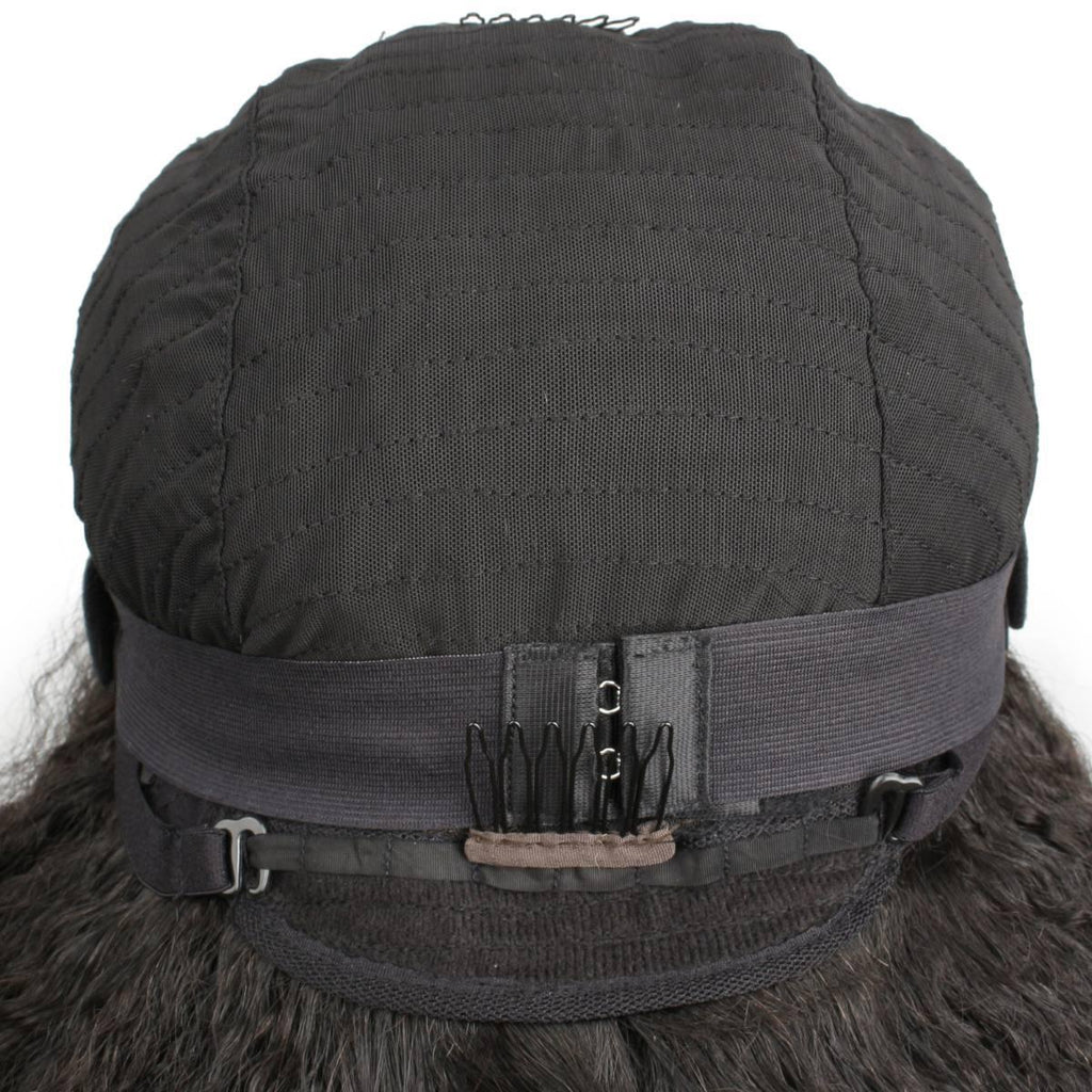 Kinky Straight 2x6 HD Lace Closure 100% Human Hair Glueless Wig - Private Label