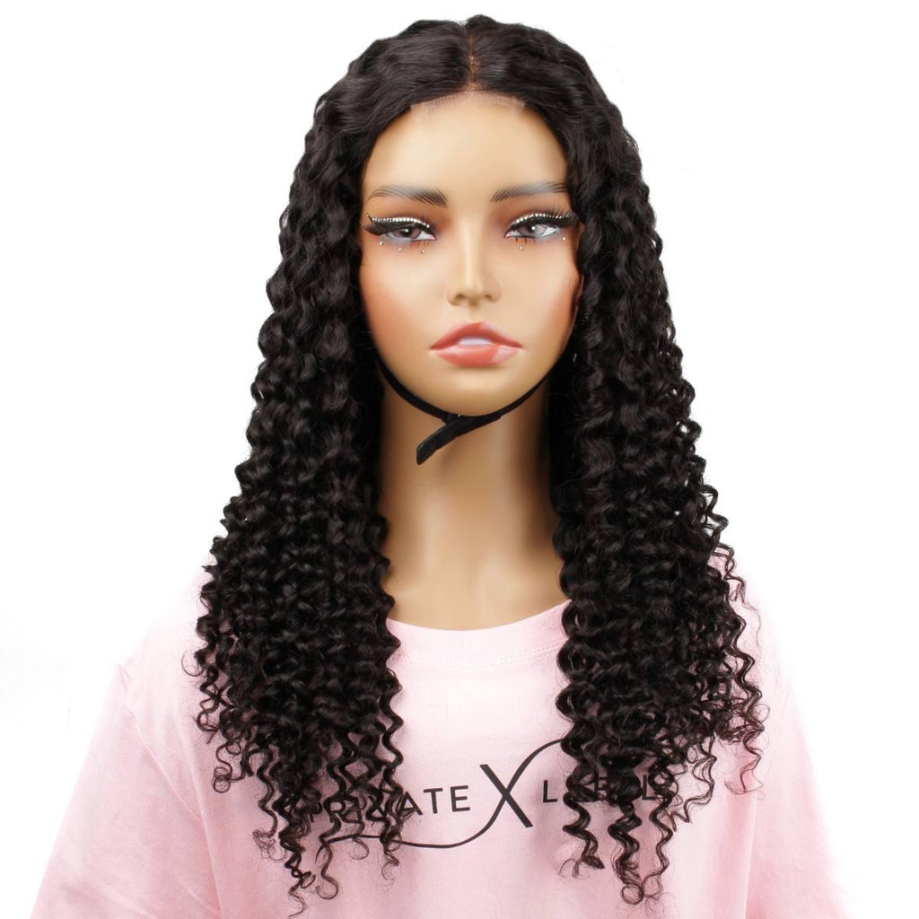 Tight Curl 2x6 HD Lace Closure 100% Human Hair Glueless Wig - Private Label