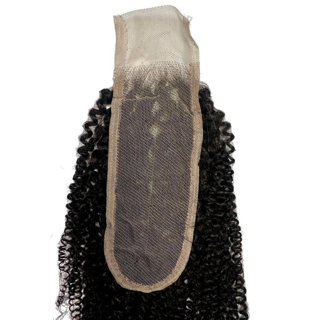 Afro Kinky 2x6 Transparent Lace Human Hair Closure - Private Label