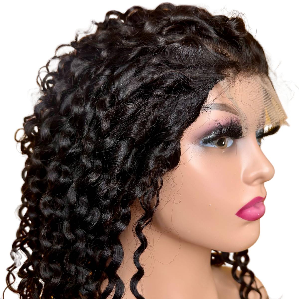 Water Wave 4x4 Transparent Closure Human Hair Wig SALE
