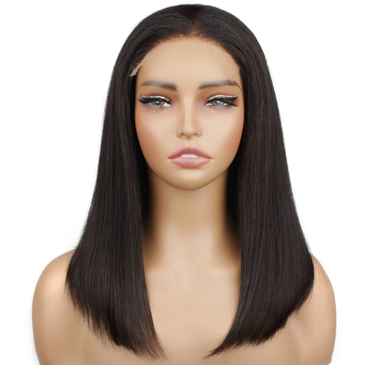 Straight 5x5 HD Lace Closure 100% Human Hair Bob Wig - Private Label