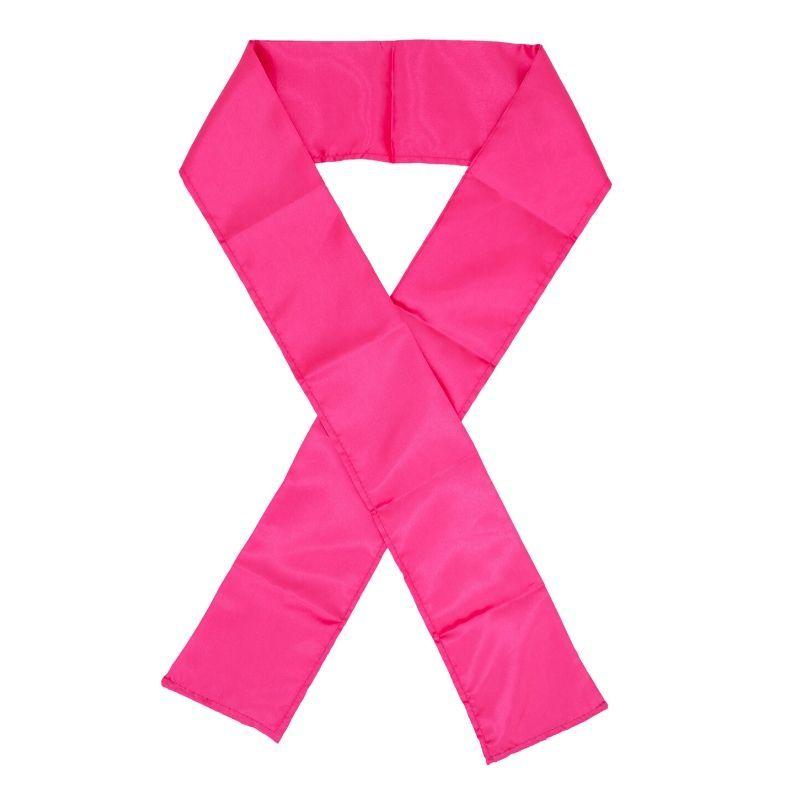 hot pink silk edge scarf