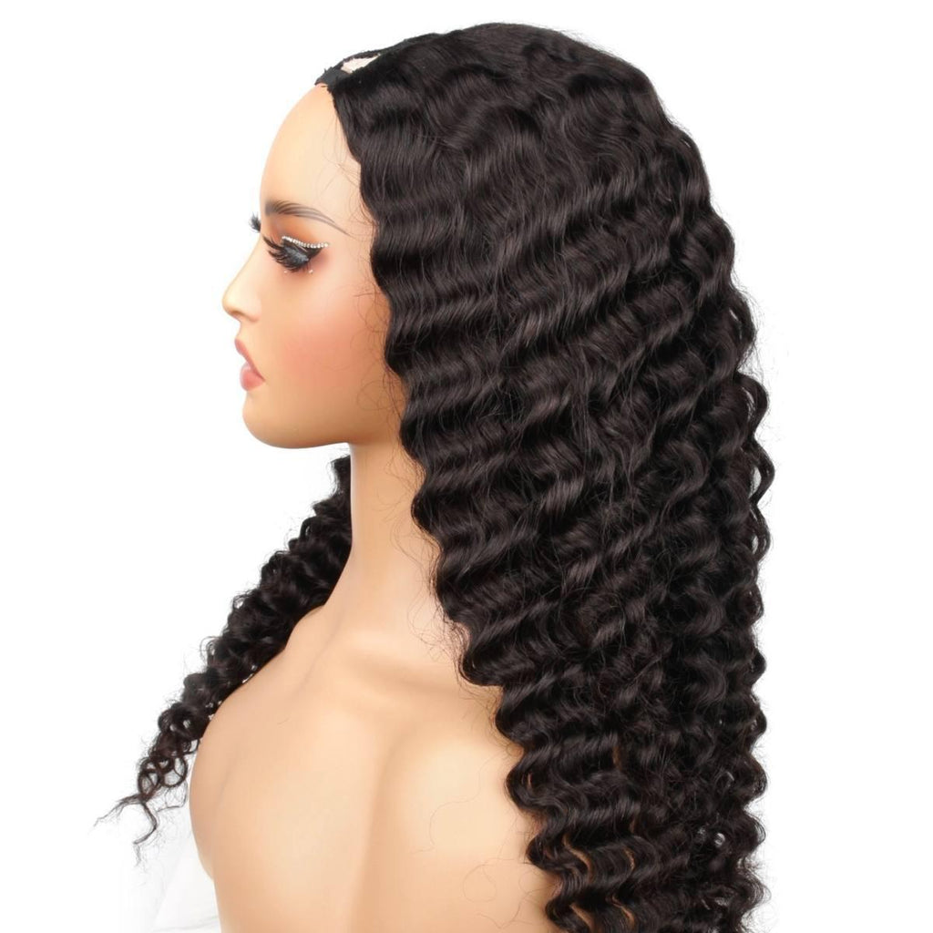 Deep Wave V Part 100% Human Hair Wig - Private Label