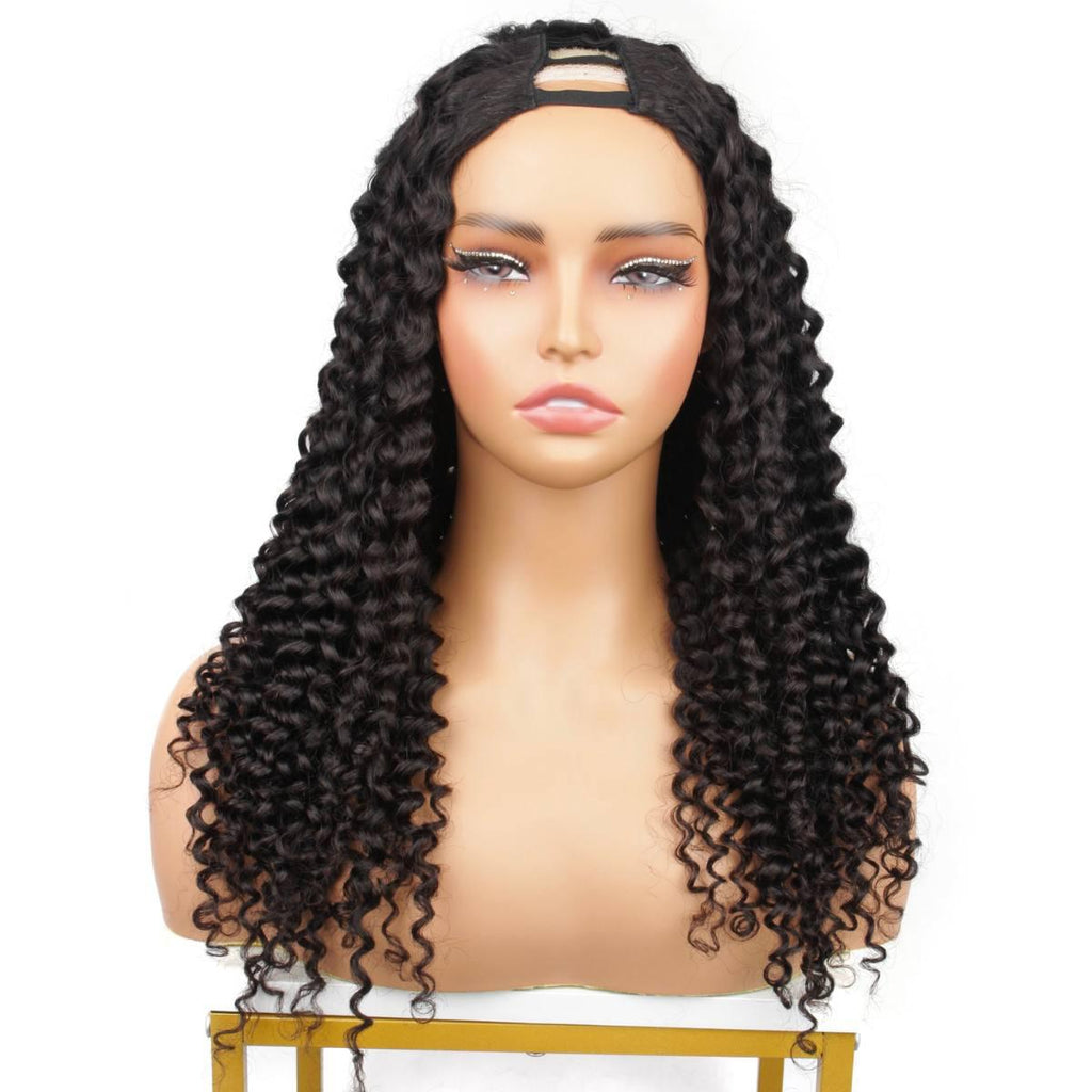 Kinky Curly V Part 100% Human Hair Wig - Private Label