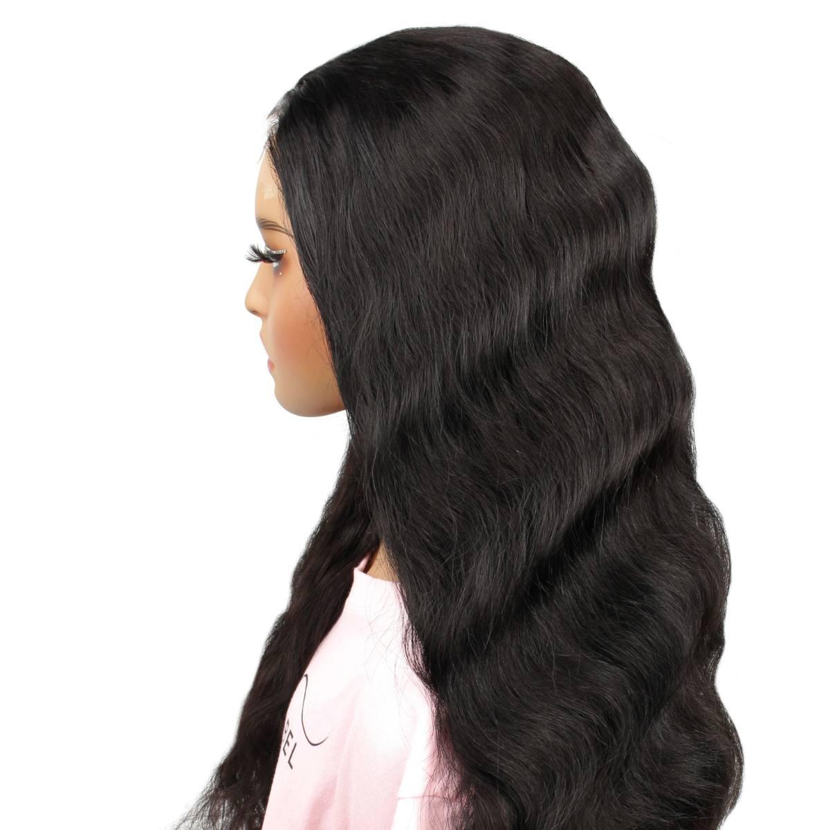 Jet Black Body Wave 5x5 HD Closure Wig - Private Label