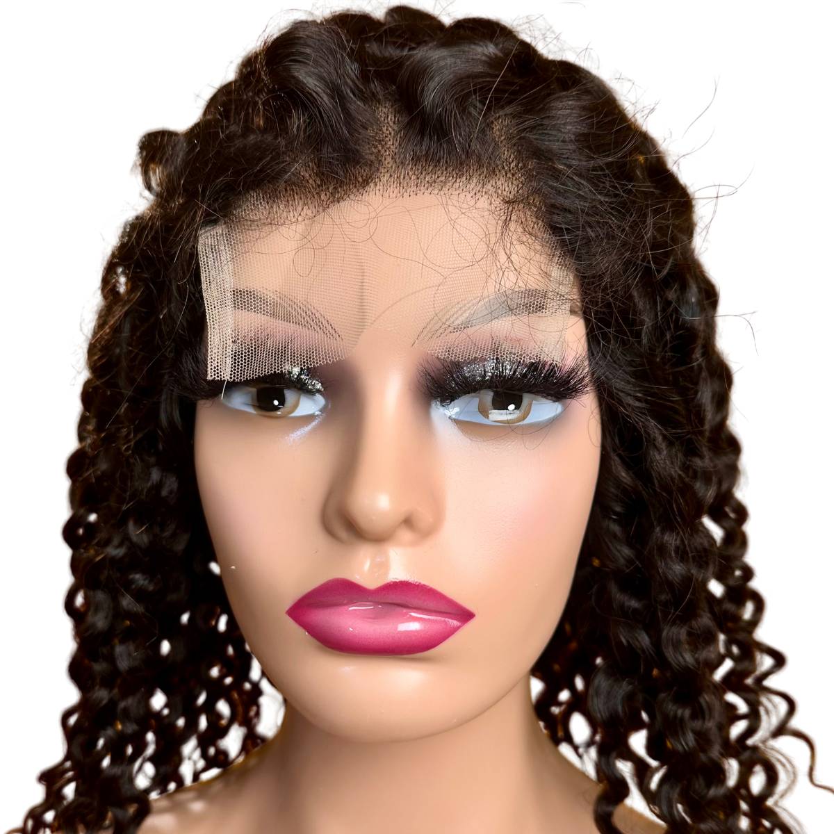 Water Wave 4x4 Transparent Closure Human Hair Wig SALE