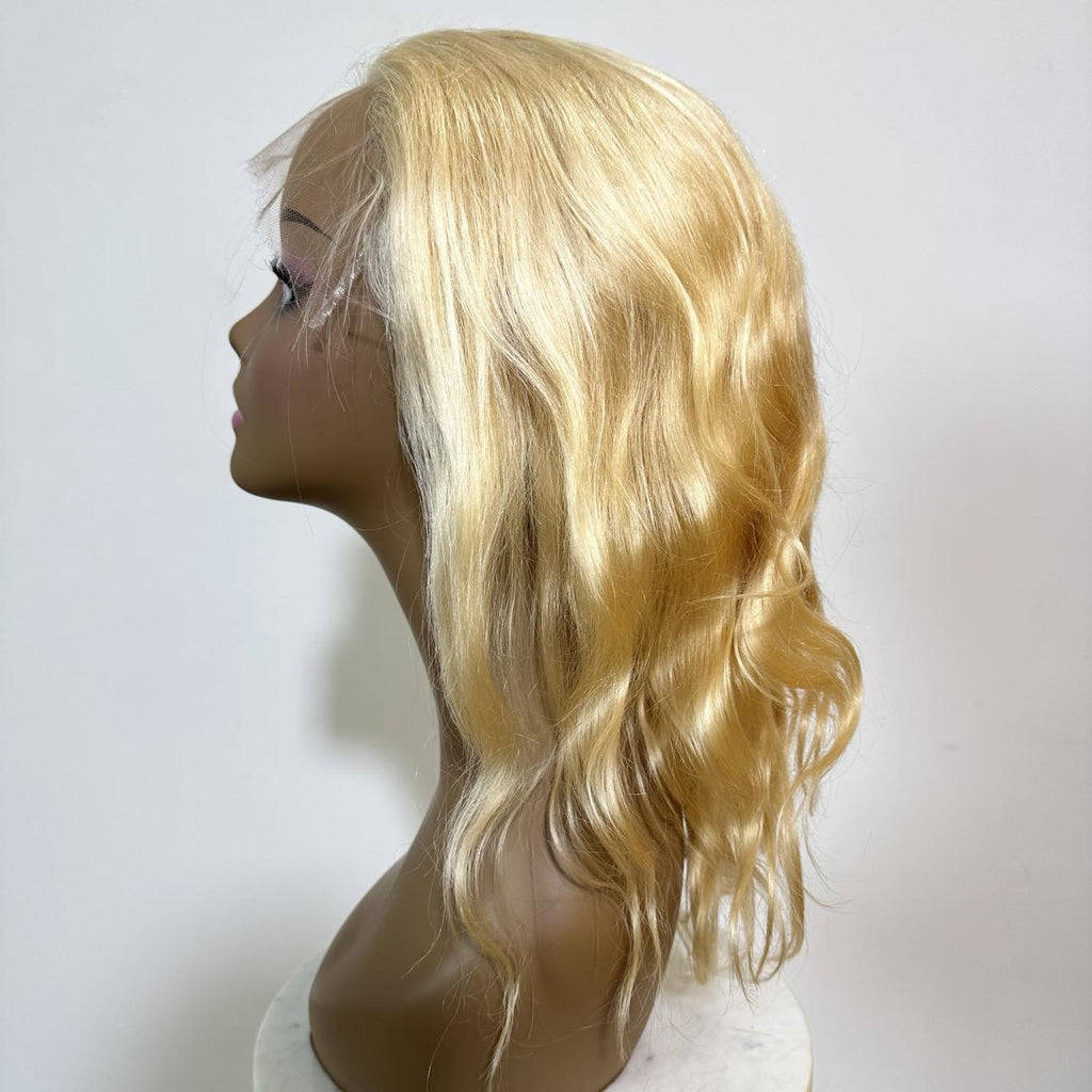 Blonde Body Wave Mono Lace Front PU Medical Wig SALE - Private Label