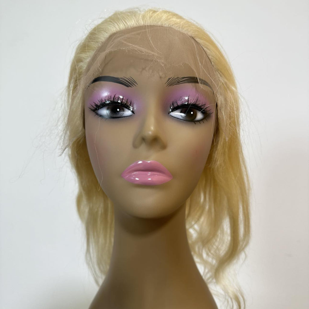 Blonde Body Wave Mono Lace Front PU Medical Wig SALE - Private Label