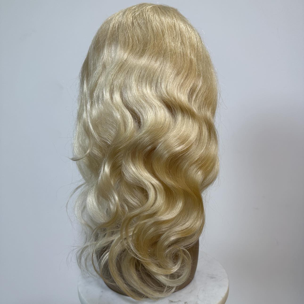 Blonde Body Wave Mono Lace Front PU Medical Wig SALE - Private Label