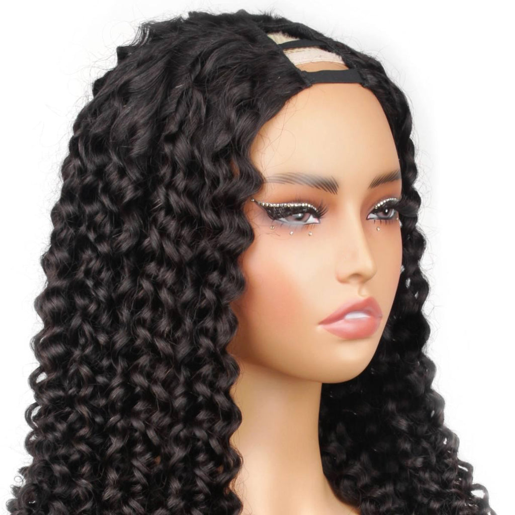 Kinky Curly V Part 100% Human Hair Wig - Private Label