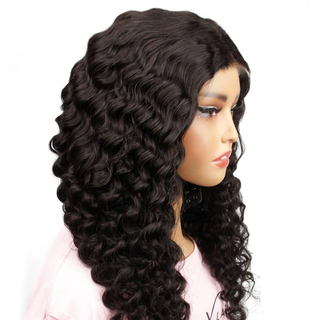Demi Wylie 2x6 HD Lace Closure Deep Wave 100% Human Hair Pop On Wig - Private Label