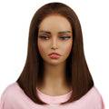 Dark Brown Glueless 5x5 HD Closure Bob 12" SALE - Private Label
