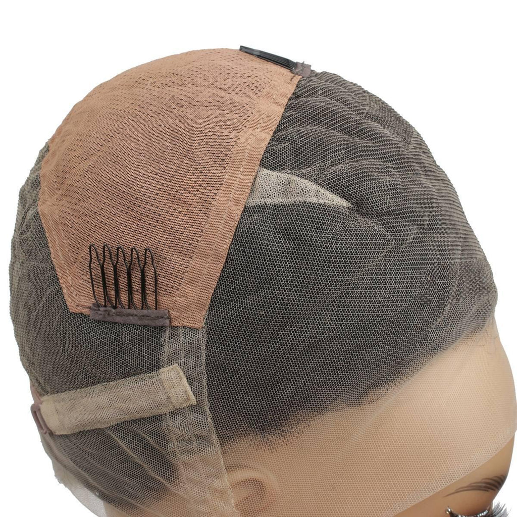 Natural Black Transparent Full Lace 100% Human Hair Afro Wig - Private Label