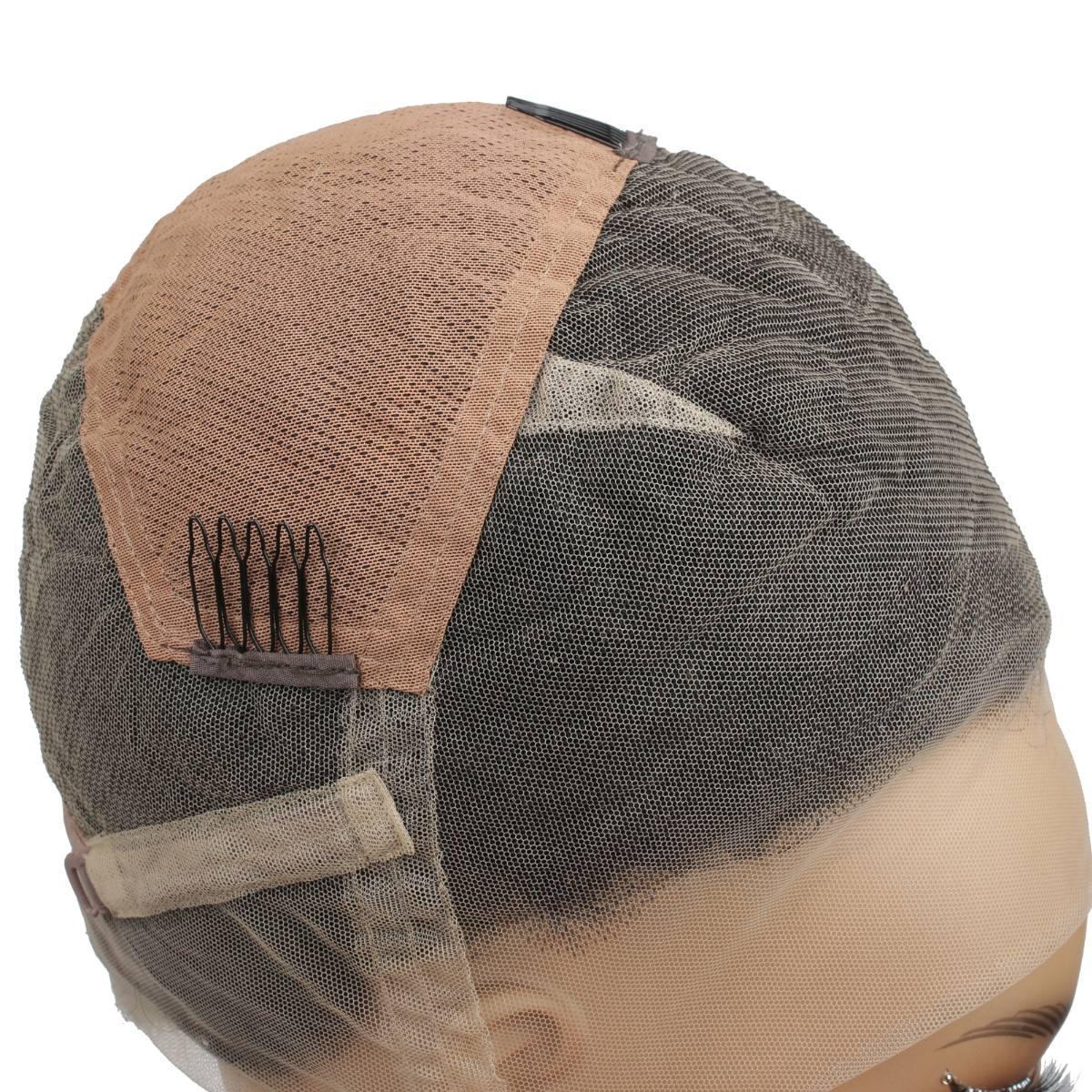 Natural Black Transparent Full Lace 100% Human Hair Afro Wig - Private Label