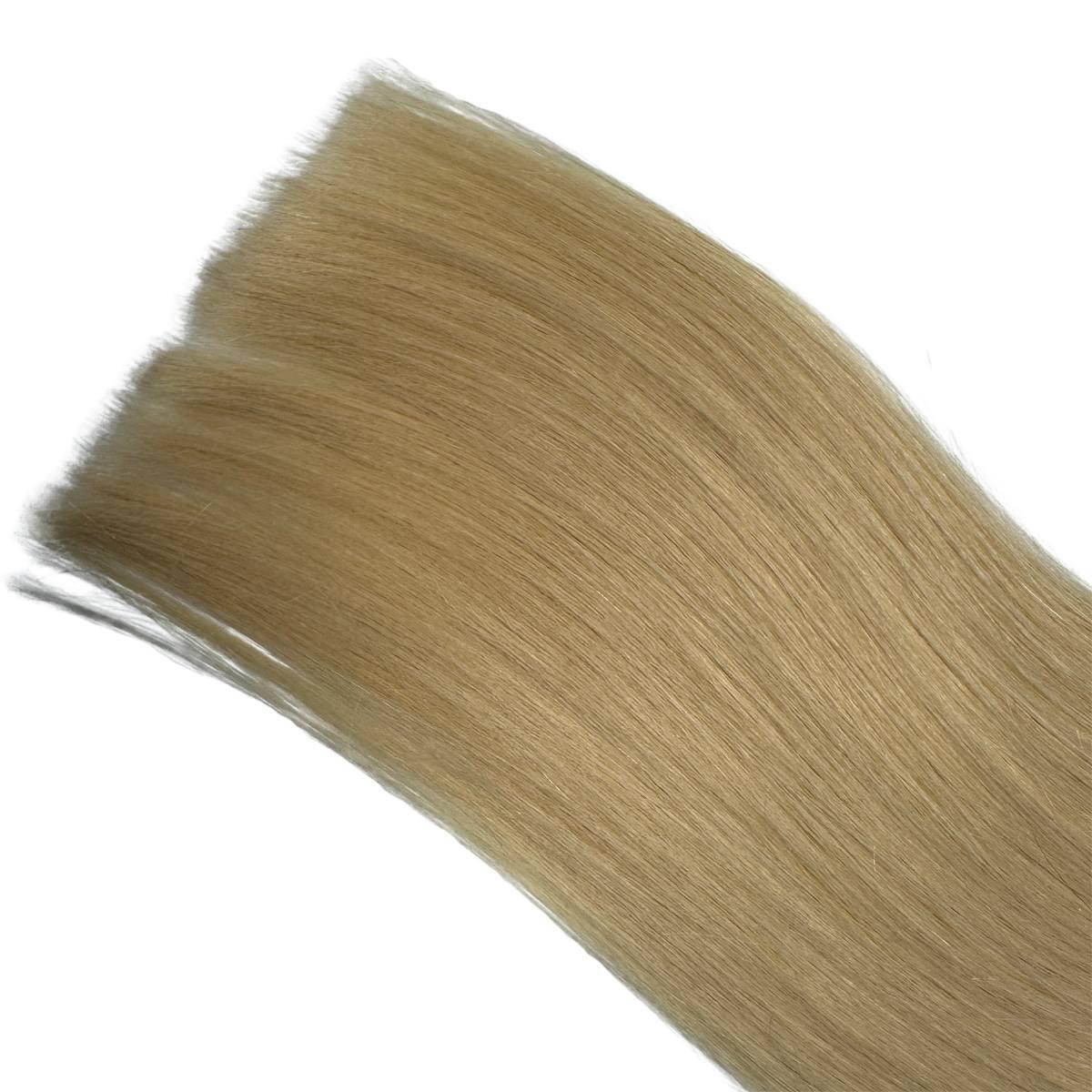 Raw Blonde Straight Seamless Clip - In 100% Human Hair Extensions - Private Label