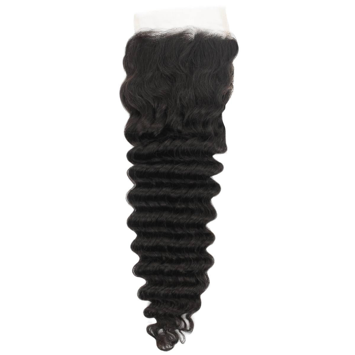 Deep Wave 4x4 HD Lace Human Hair Closure - Private Label