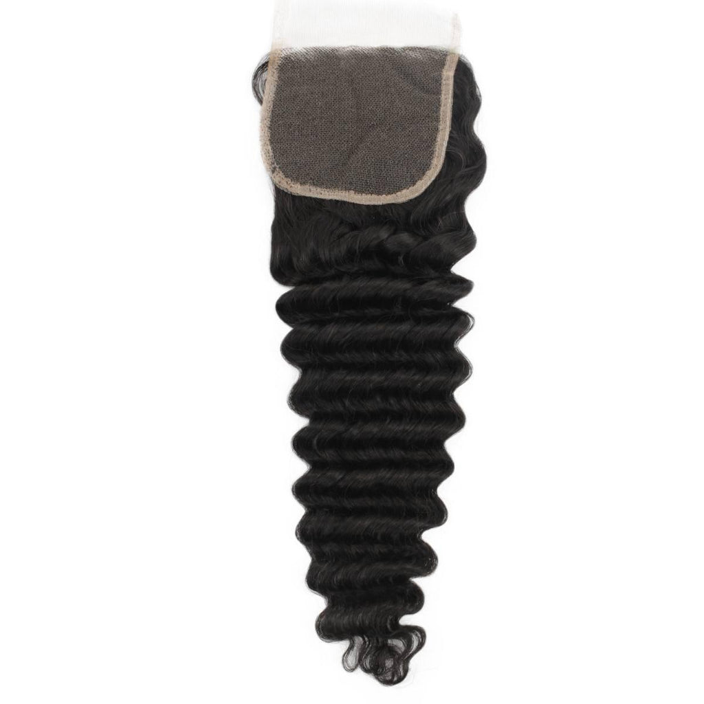 Deep Wave 4x4 HD Lace Human Hair Closure - Private Label