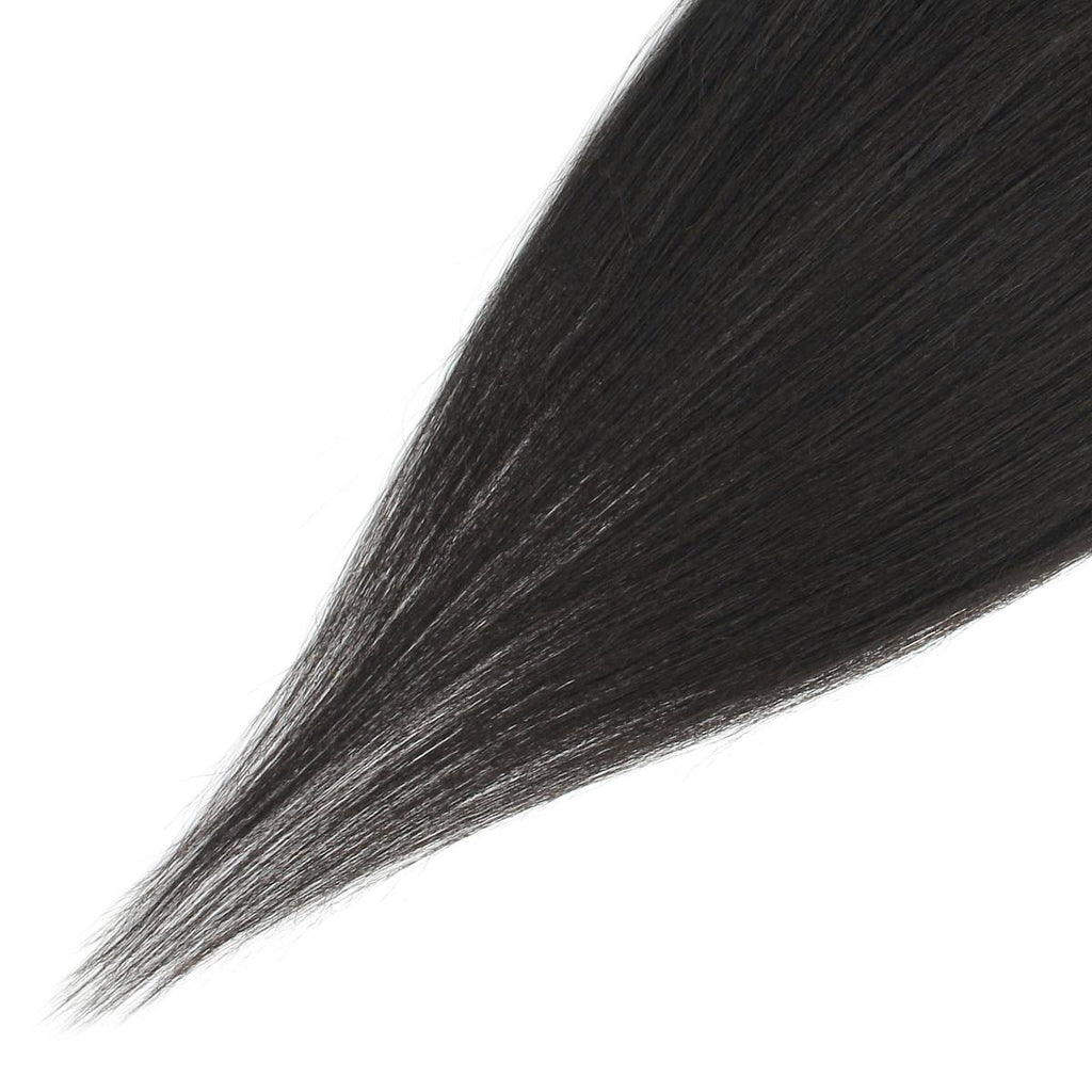 Yaki Straight 4x4 Transparent Lace Human Hair Closure - Private Label