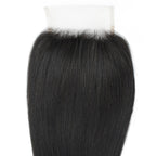 Yaki Straight 4x4 Transparent Lace Human Hair Closure - Private Label