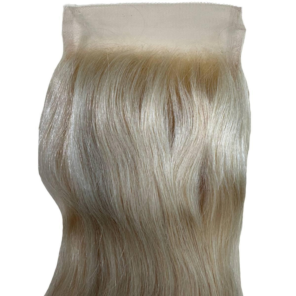 Blonde Straight 4x4 Transparent Lace Human Hair Closure - Private Label