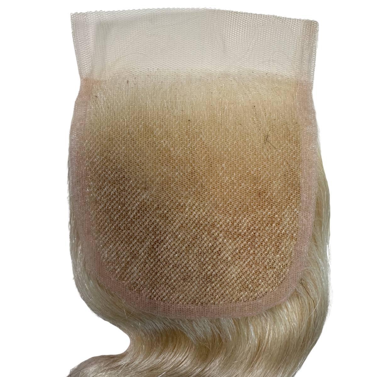 Blonde Body Wave 4x4 Transparent Lace 100% Human Hair Closure - Private Label
