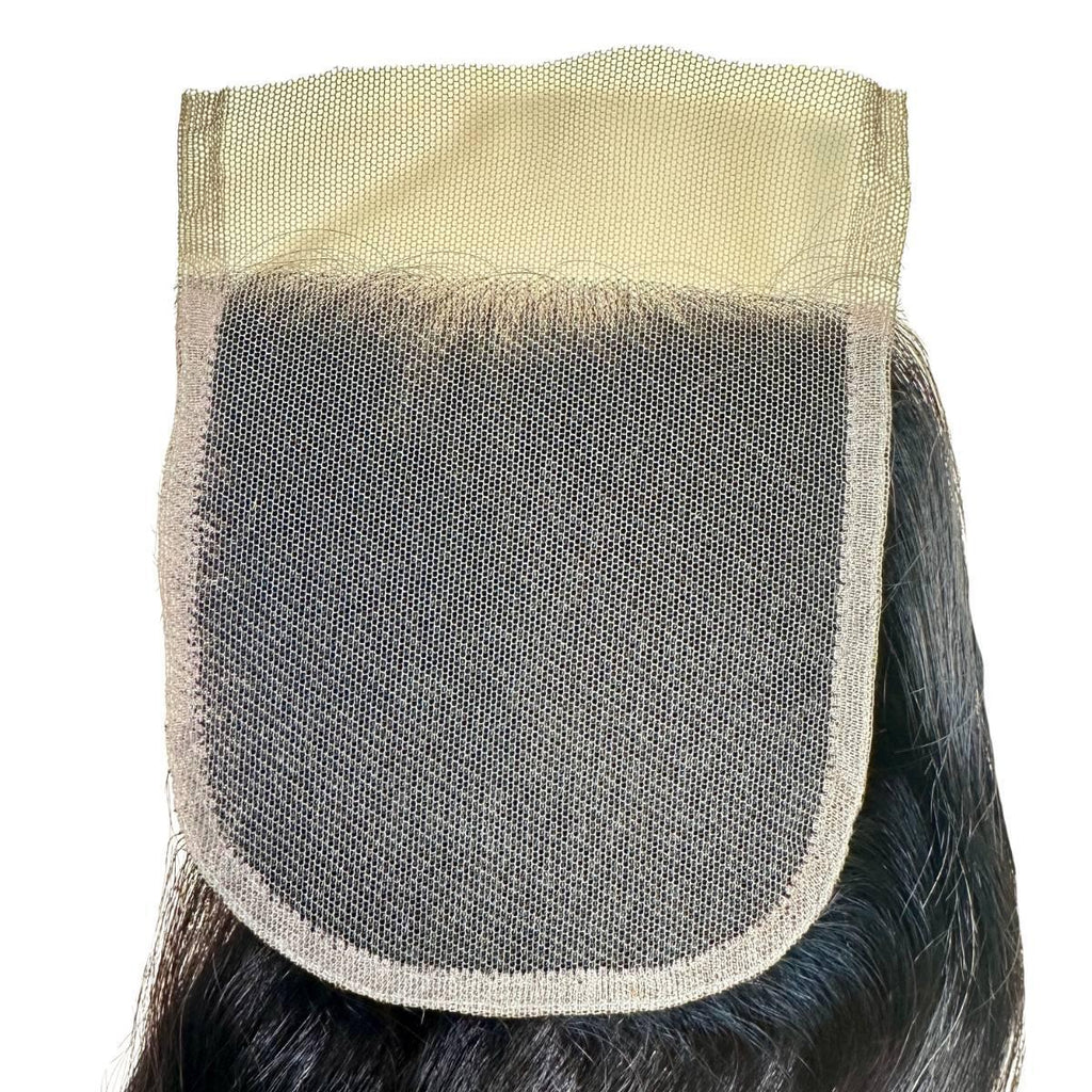 Malaysian Straight 4x4 Transparent Lace Human Hair Closure - Private Label