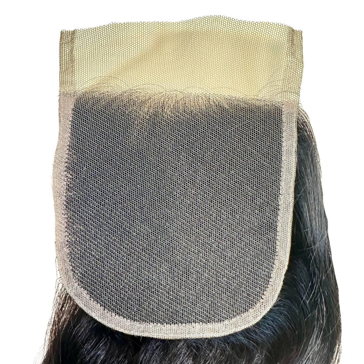 Malaysian Straight 4x4 Transparent Lace Human Hair Closure - Private Label