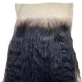 Kinky Straight 4x4 Transparent Lace Human Hair Closure - Private Label