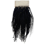 Afro Kinky Curly 4x4 Transparent Lace Human Hair Closure - Private Label