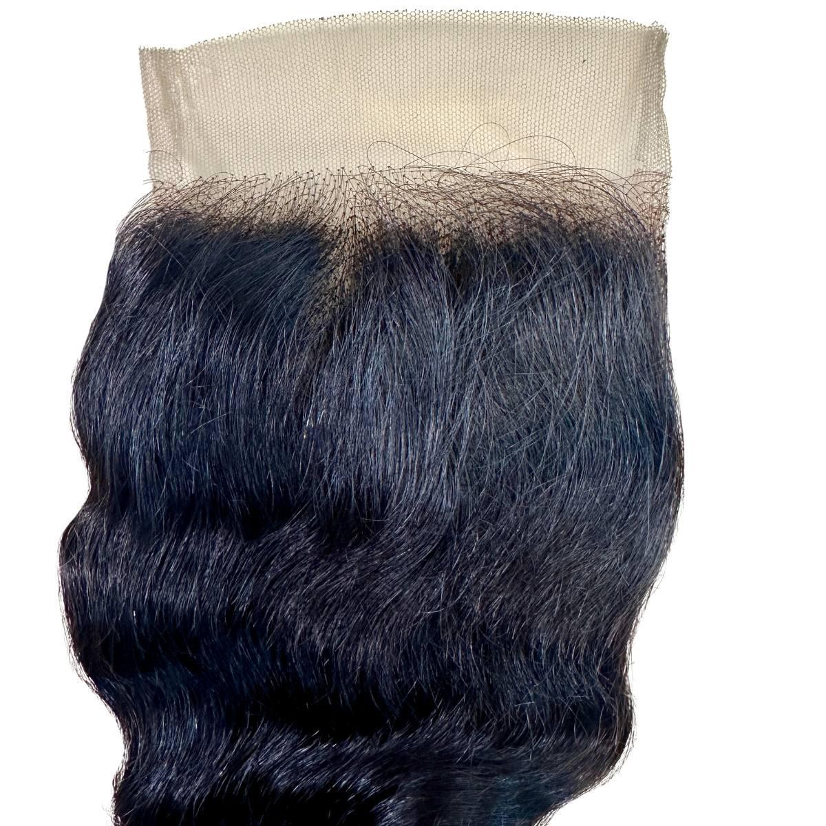 Loose Wave 4x4 Transparent Lace Human Hair Closure - Private Label