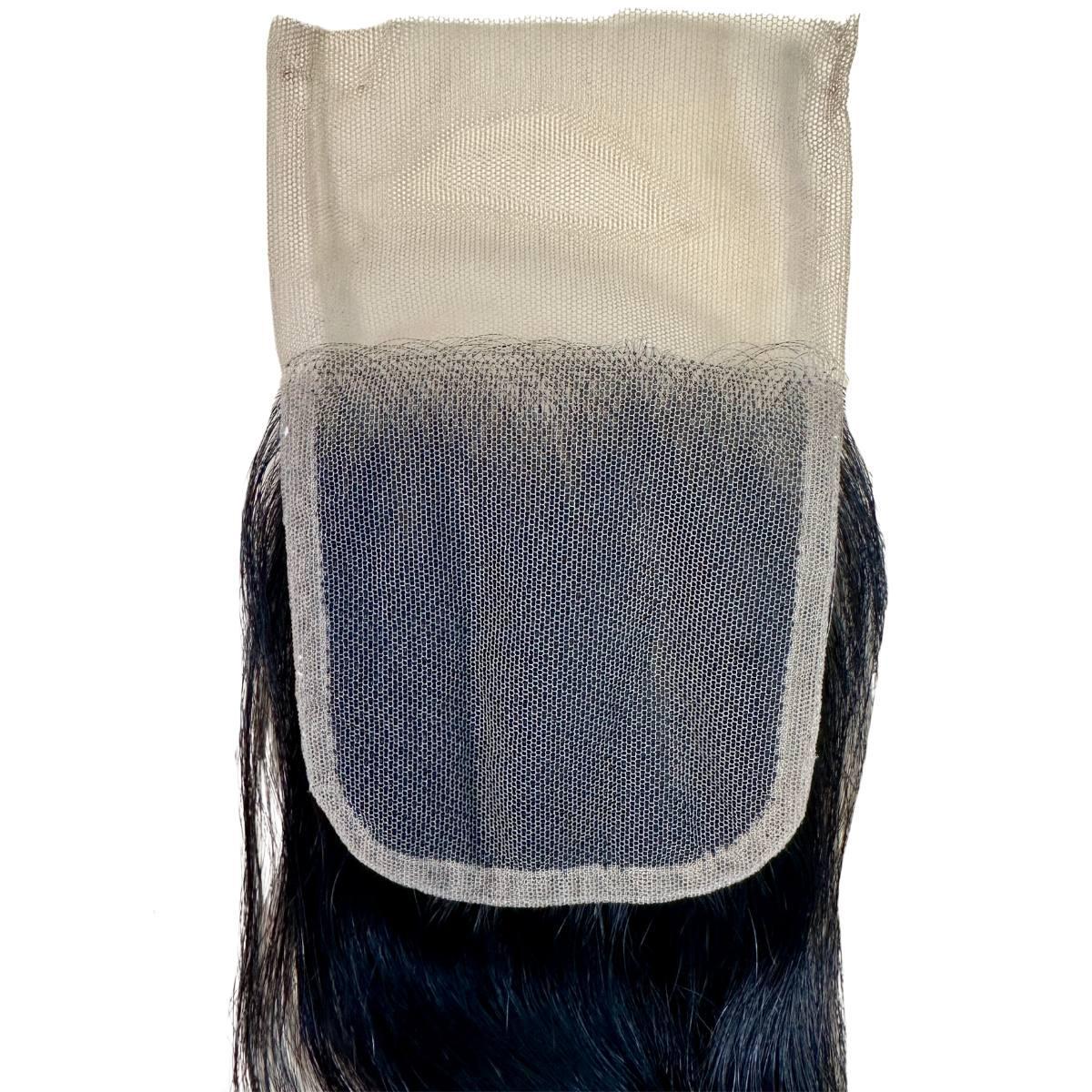 Raw Indian Wavy 4x4 Transparent Lace 100 % Human Hair Closure - Private Label