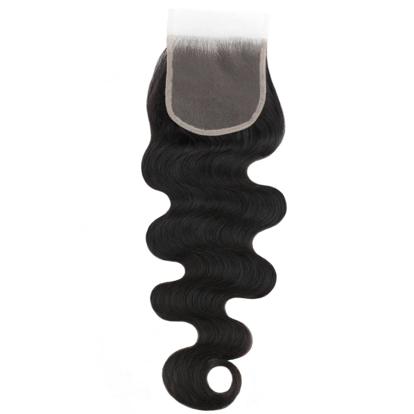 4x4 transparent body wave closure