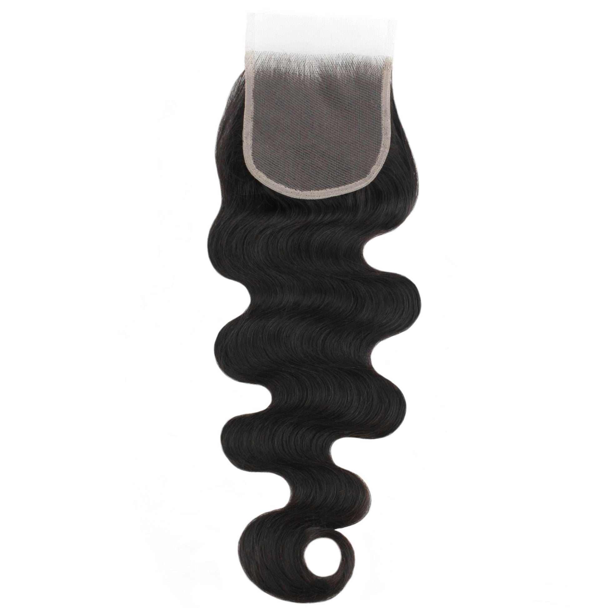 4x4 transparent body wave closure