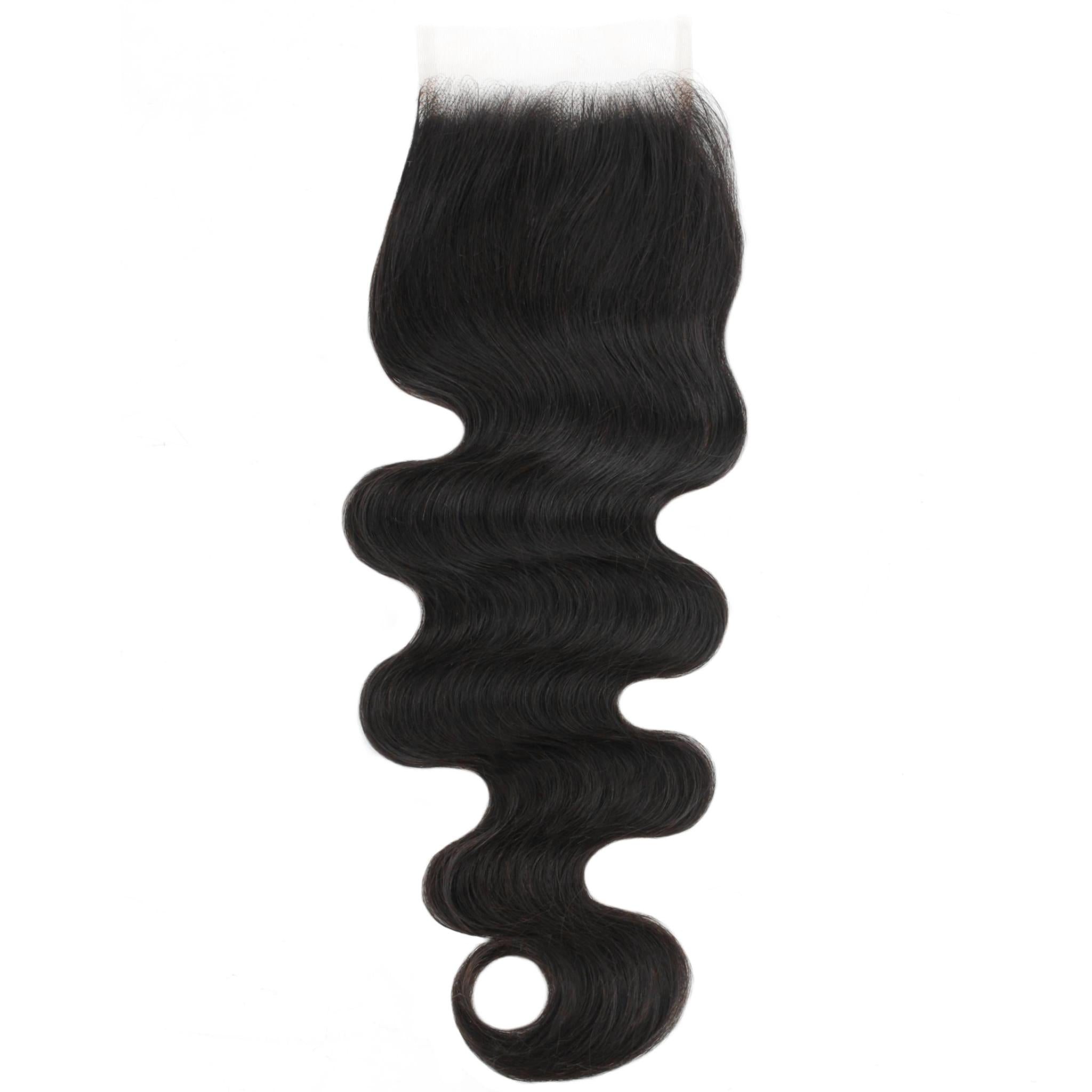 Brazilian Body Wave 4x4 Transparent Lace Human Hair Closure - Private Label