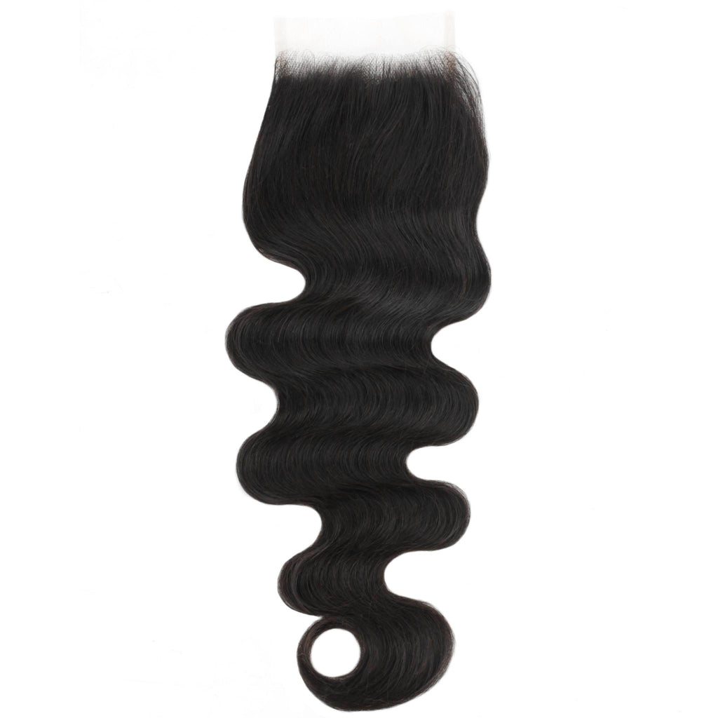 Brazilian Body Wave 4x4 Transparent Lace Human Hair Closure - Private Label