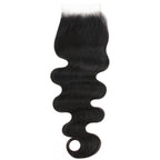 Brazilian Body Wave 4x4 Transparent Lace Human Hair Closure - Private Label