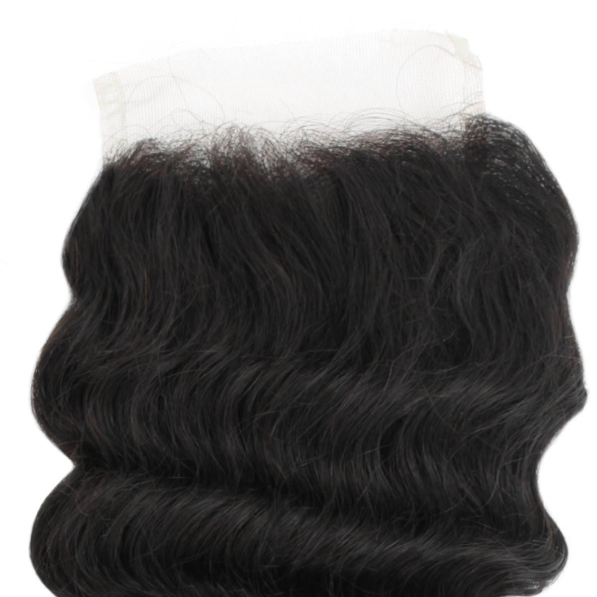 Deep Wave 4x4 Transparent Lace Human Hair Closure - Private Label
