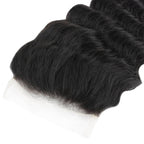 Deep Wave 4x4 Transparent Lace Human Hair Closure - Private Label