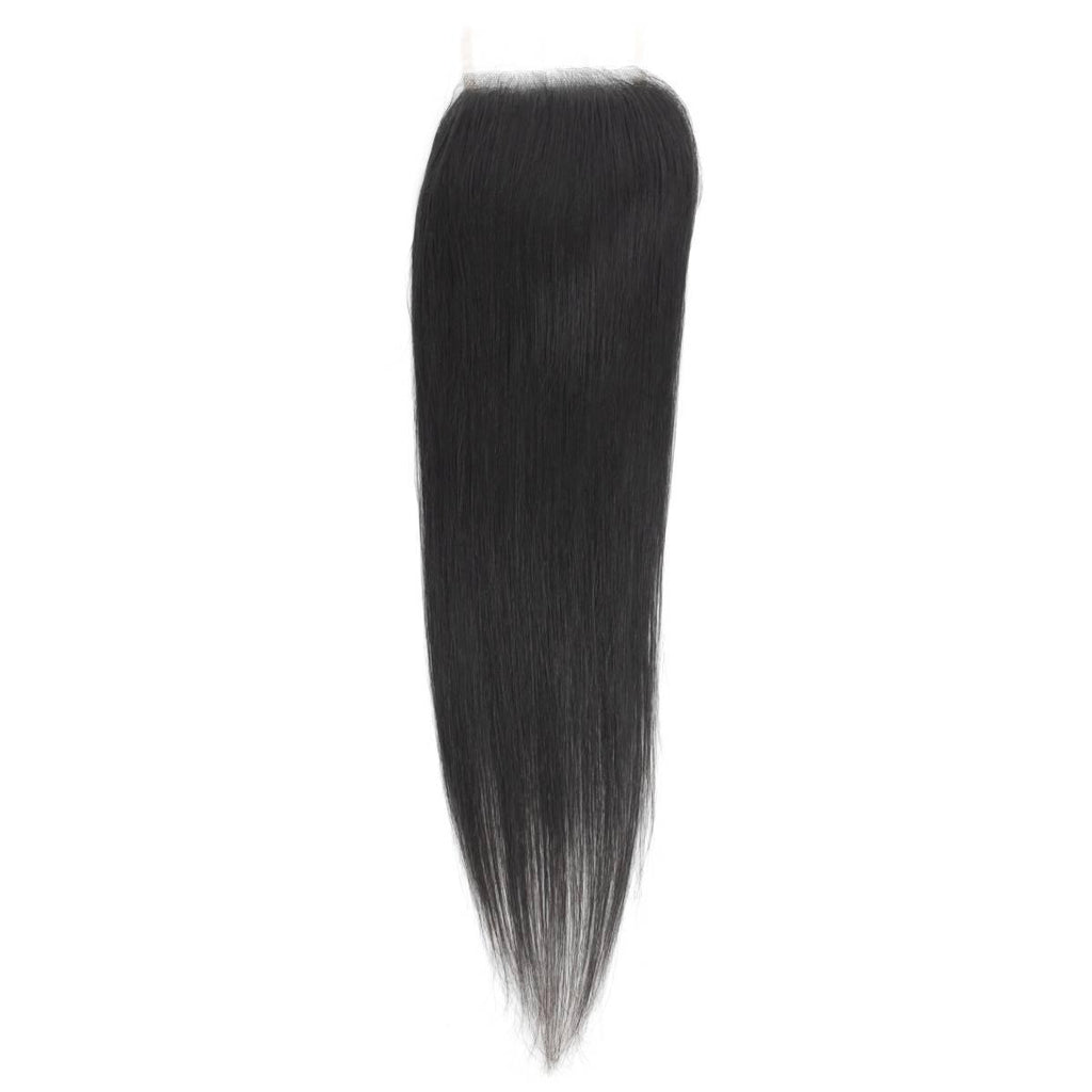 Brazilian Silky Straight 4x4 Transparent Lace Human Hair Closure - Private Label