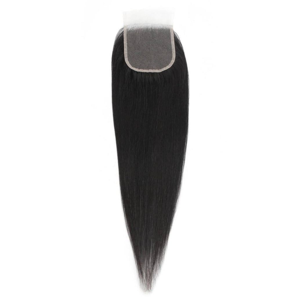 Brazilian Silky Straight 4x4 Transparent Lace Human Hair Closure - Private Label