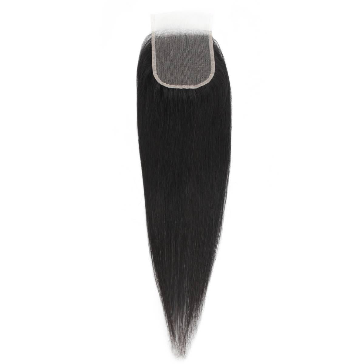 Brazilian Silky Straight 4x4 Transparent Lace Human Hair Closure - Private Label