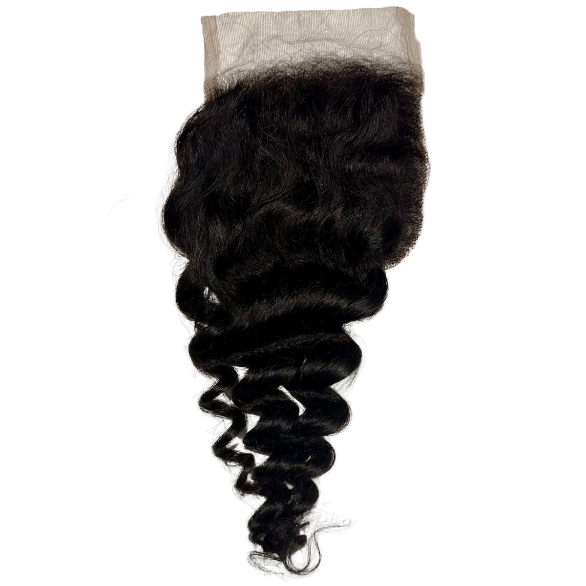 4x4 Transparent Loose Wave Closure 12" SALE - Private Label